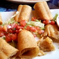 Flautas de papa at El Patron Mexican Grill and Cantina in Albany