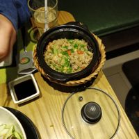 Vegan lotus claypot at Wrap and Roll in Hanoi