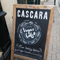 Sign outside at Cascara in Bath