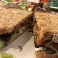 TLT sandwich (tempeh, lettuce, tomato) at Cascara in Bath