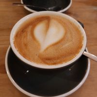 Oat latte at Cascara in Bath