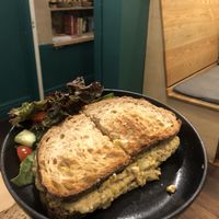 Chickpea melt  at Cascara in Bath
