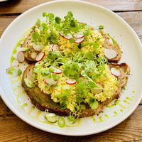 Scrambled tofu   at Cascara in Bath