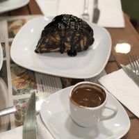 Vegan cake and Turkish coffee at Vegan Istanbul in Istanbul