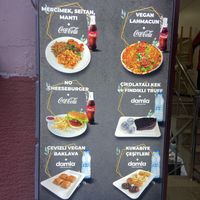 Menu at Vegan Istanbul in Istanbul