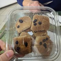Choc chip shortbread biscuits at Vegan Istanbul in Istanbul