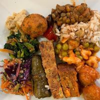 Some of just about everything   at Vegan Istanbul in Istanbul