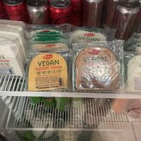 Vegan cheese, tofu and meat replacements available for purchase   at Vegan Istanbul in Istanbul