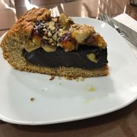 Vegan Cake filled with vegan chocolate  at Vegan Istanbul in Istanbul