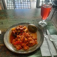 3 option lunch (you choose 3 servings) and kombucha at Vegan Istanbul in Istanbul