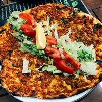 Vegan Lahmacun at Vegan Istanbul in Istanbul