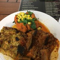 3 entree options  at Vegan Istanbul in Istanbul