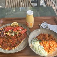 Mante, lassi and lahmacun   at Vegan Istanbul in Istanbul