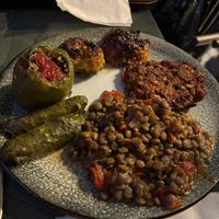 Four meal optionns  at Vegan Istanbul in Istanbul