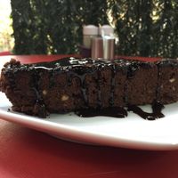 Brownie   at Vegan Istanbul in Istanbul