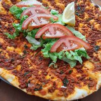 Lahmacun at Vegan Istanbul in Istanbul