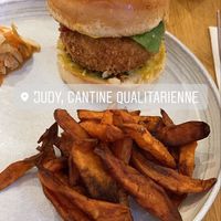 Tempeh burger  at Judy in Paris