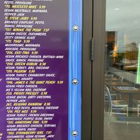 Menu at Ike's in Newport Beach