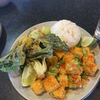 Tofu sisig with bok choy  at Bonifacio in Columbus