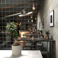 View from the inside at Cafe Trubbel in Malmo