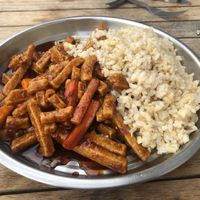 Crispy beef stir fry at Matter Fastfoods in Bristol
