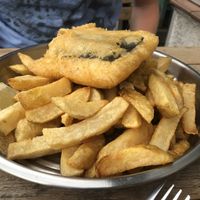 Tofish and chips ❤️ at Matter Fastfoods in Bristol