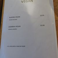 Vegan options at Metamorphosis in Sintra