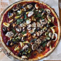 Veggie pizza GF crust  at Blaze Pizza in Webster