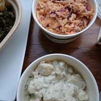 Slaw & potato salad.  at PlantPure Cafe in Philadelphia