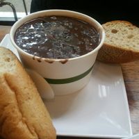 Black Bean Soup at PlantPure Cafe in Philadelphia