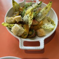 Heirloom tomato burrata salad at Tongue in Cheek in St Paul