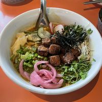 Classic vegan Ramen with crispy tofu at Tongue in Cheek in St Paul