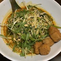 Red Curry with fried tofu  at Tongue in Cheek in St Paul