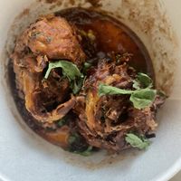 Bhajis  (you get 3 but I ate one before I remembered to take a pic!)   at Bundobust in Manchester