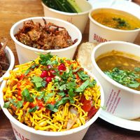 vegan combo at Bundobust in Manchester