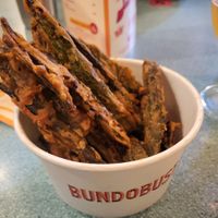 The legendary okra fries at Bundobust in Manchester