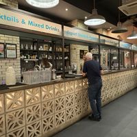 The bar  at Bundobust in Manchester