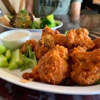 Look that those buffalo cauliflowers   at Sanctuary Vegan Cafe in Knoxville