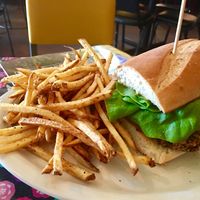 vegan burger at Bluegrass Kitchen in Charleston