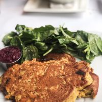 Omelet & Beet Ketchup ??‍♀️ at Vegano in Montreal