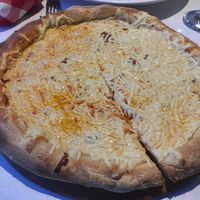 Bacon pizza at Vegano in Montreal