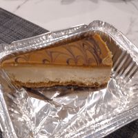 Vegan caramel biscuit cheesecake at Stoned Pizza in Dublin