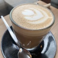 Coconut milk latte at The Apple Pie in Ambleside