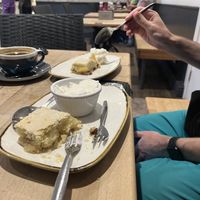 Spiced apple pie & ice cream  at The Apple Pie in Ambleside