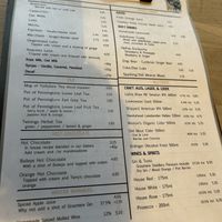 Menu Dec 2023  at The Apple Pie in Ambleside