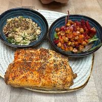 Lebanese roll and salad   at The Apple Pie in Ambleside