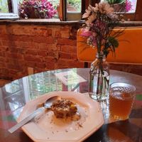 Dessert:
- Mini tartlet with oats, chia, dried fruit filled with homemade dulce de leche
 at Mantra Gastronomia e Arte in Porto Alegre