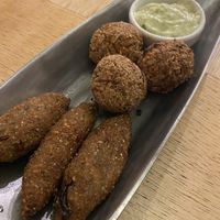 Quibe e falafel - INCRÍVEIS!  at Mantra Gastronomia e Arte in Porto Alegre