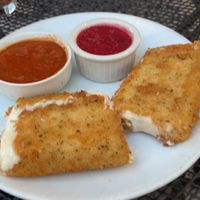 mozzarella wedges  at The Hollow in Albany