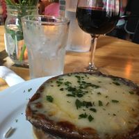 French onion soup   at The Hollow in Albany